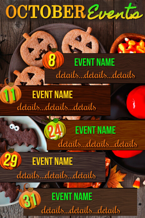 Copy of October Events | PosterMyWall