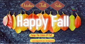 Purple october fall sale facebook ad Facebook Advertensie Template