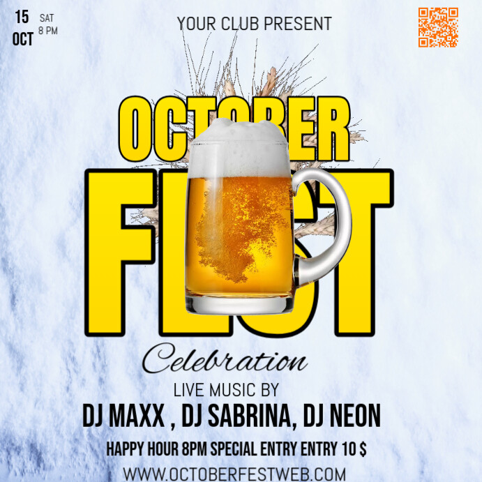OCTOBER FEST CELEBRATION Template | PosterMyWall