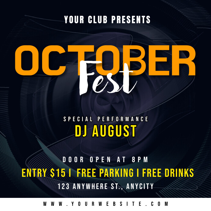 October Fest Template | PosterMyWall