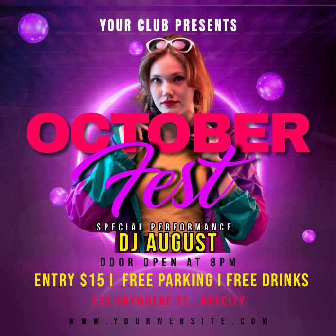 OCTOBER FEST Template | PosterMyWall