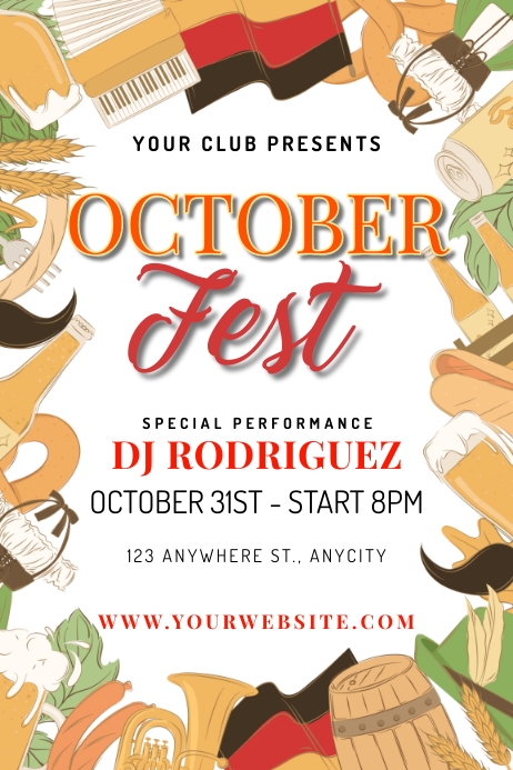 October Fest Template | PosterMyWall