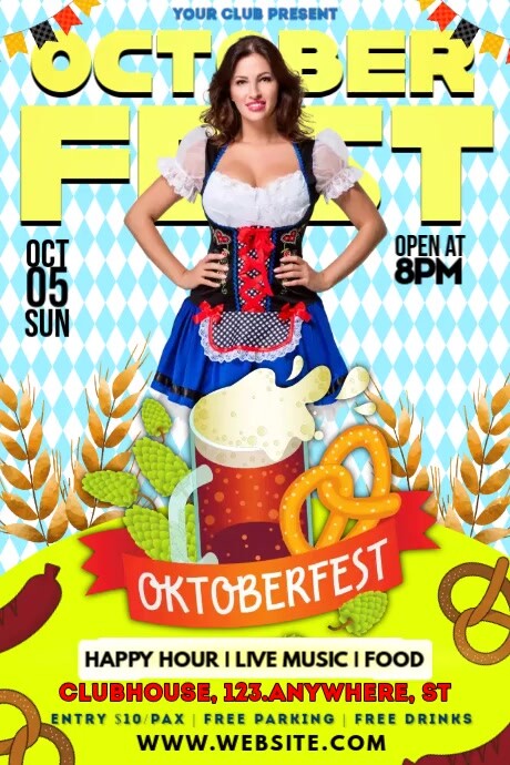 OCTOBER FEST Template | PosterMyWall