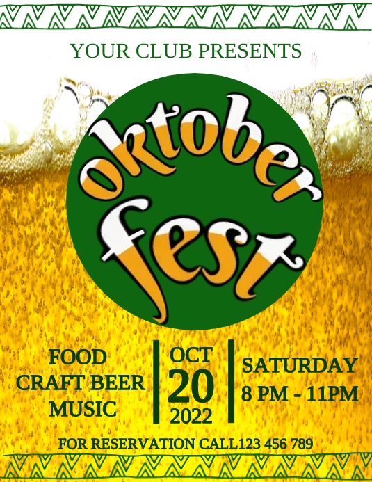 October Flyer'd OCTOBER FEST FLYER TEMPELATE Template | PosterMyWall