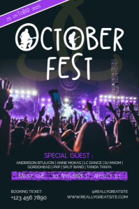 October Fest Music Poster template
