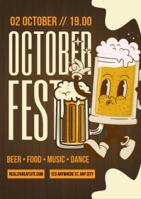 October Fest Party A3 template