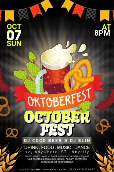 OCTOBER FESTIVAL Template | PosterMyWall