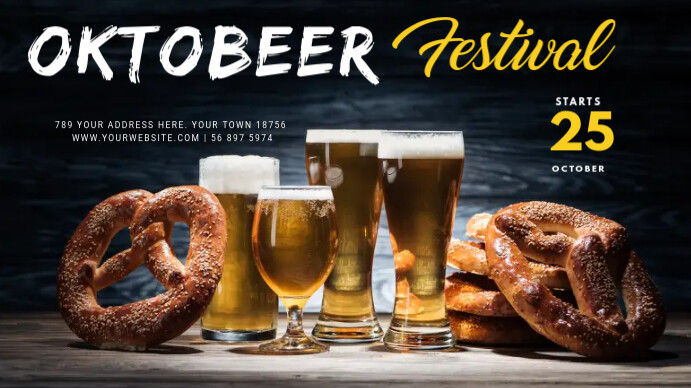 October Sign Display Copy of October festival digital display | PosterMyWall
