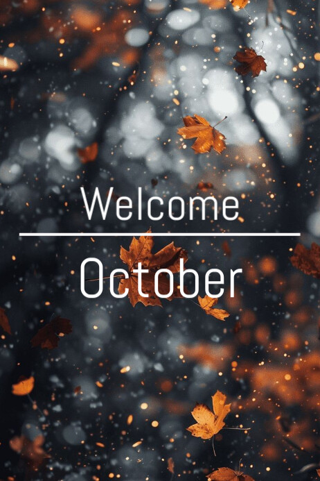 OCTOBER FLYER POSTER Template | PosterMyWall