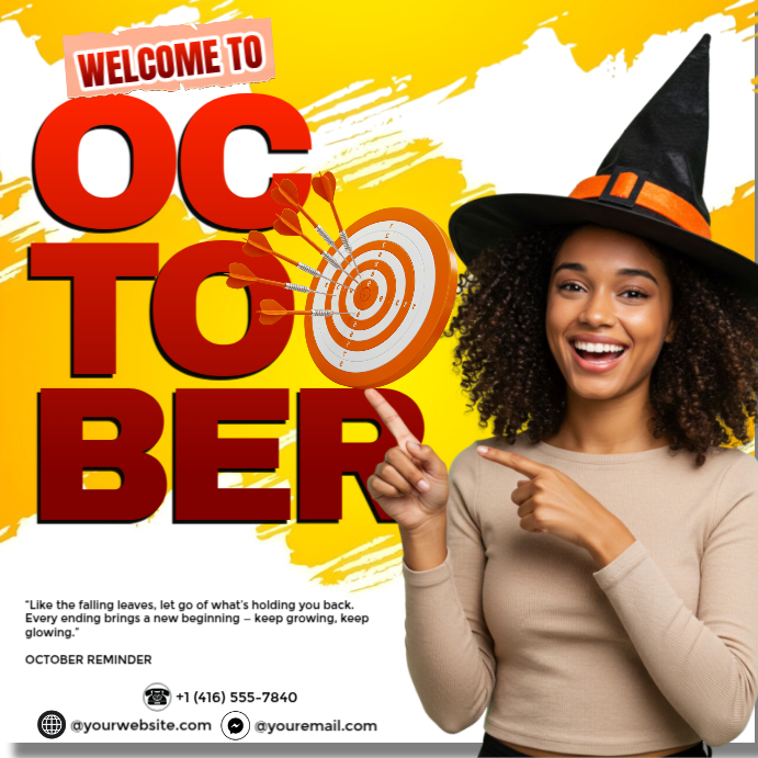Modèle October Inspiration Event Poster Template | PosterMyWall
