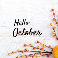 October Instagram post Template | PosterMyWall