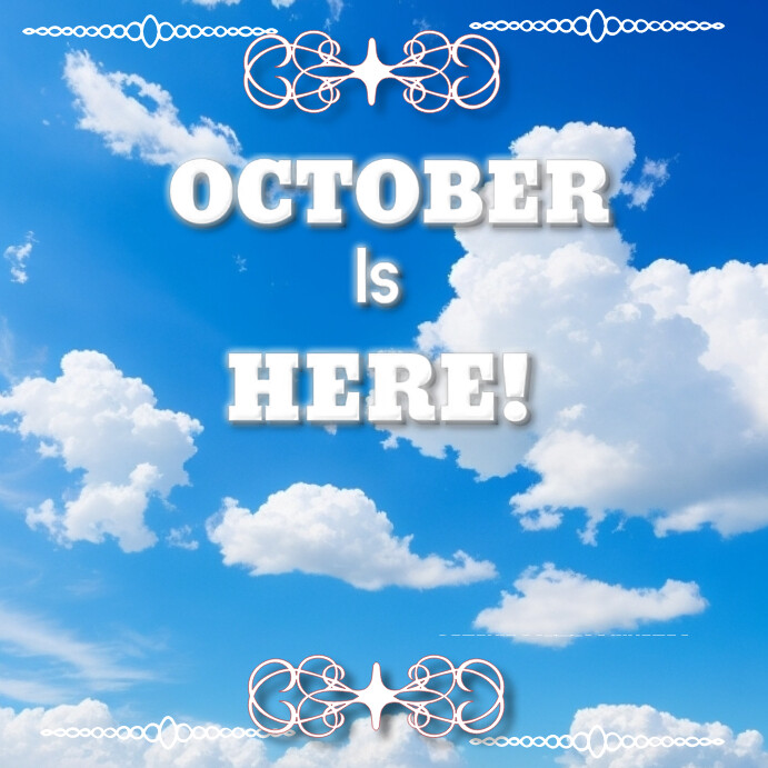 October is Here design template | PosterMyWall