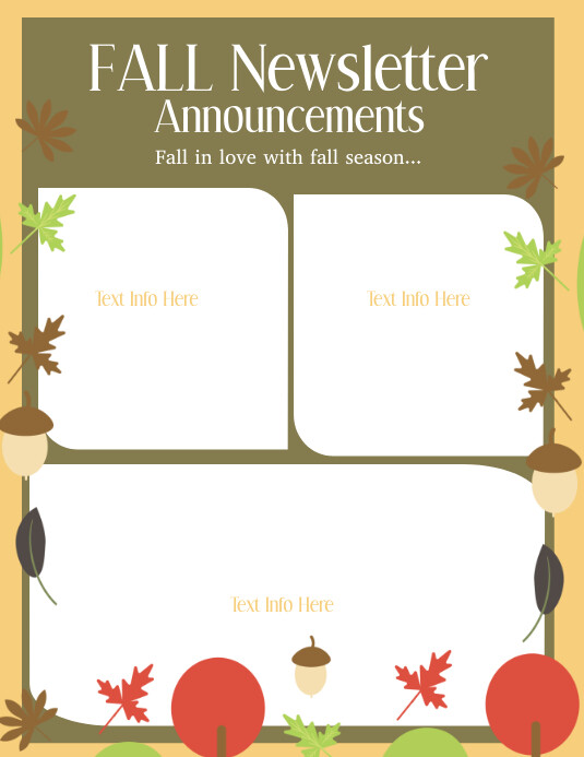 Fall Newsletter Template October Pre K Newsletter Template | The