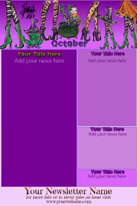 October Newsletter by Paula Template | PosterMyWall