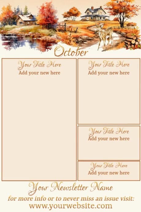 Copy of October Newsletter by Paula | PosterMyWall
