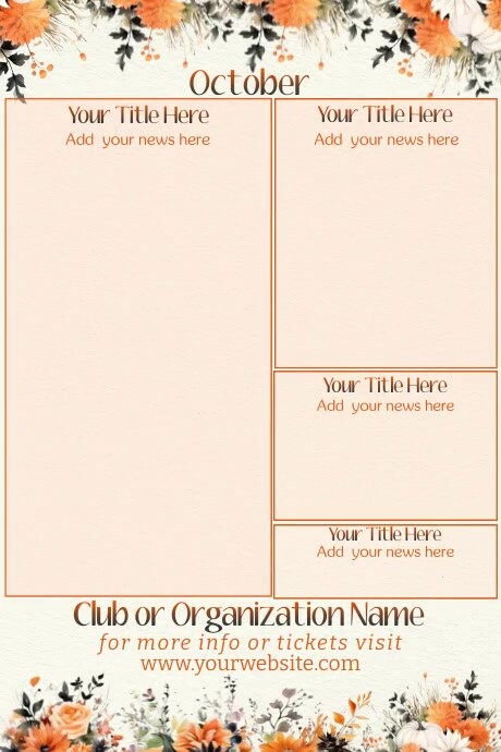 Copy of October Newsletter by Paula | PosterMyWall
