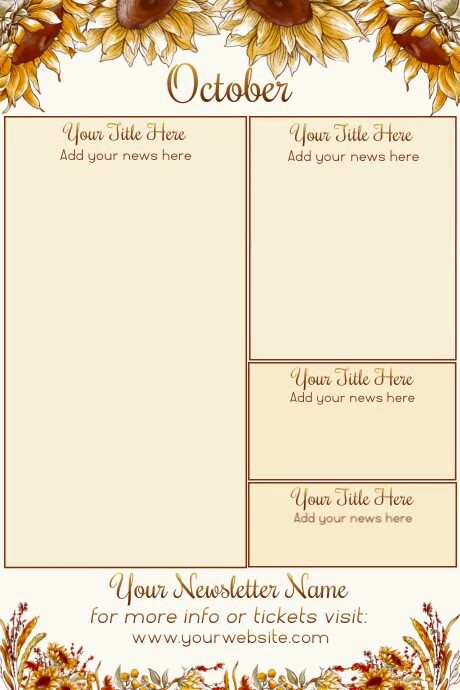 October Newsletter by Paula Template | PosterMyWall