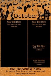 October Newsletter by Paula Template | PosterMyWall