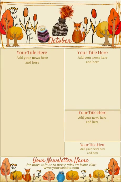 October Newsletter Template | PosterMyWall