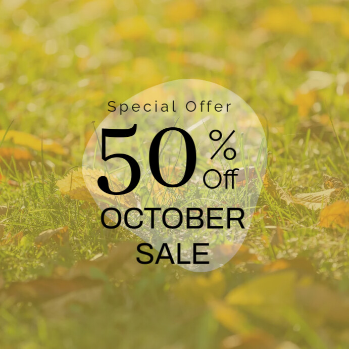 OCTOBER SALE Template | PosterMyWall