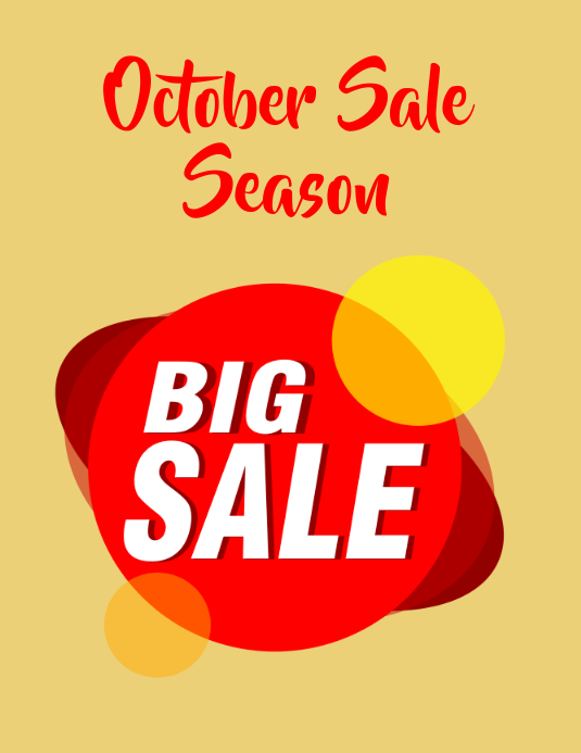 Copy of october sale season | PosterMyWall