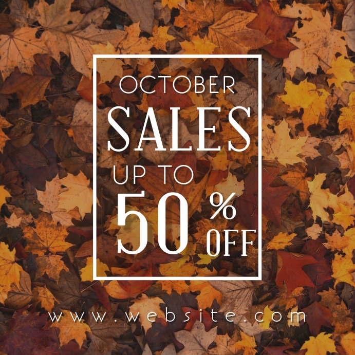 October sales instagram post advertisement de Template | PosterMyWall