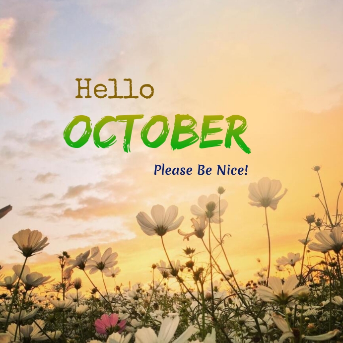 October Template Instagram Post