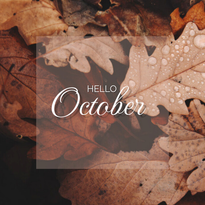 october template PosterMyWall