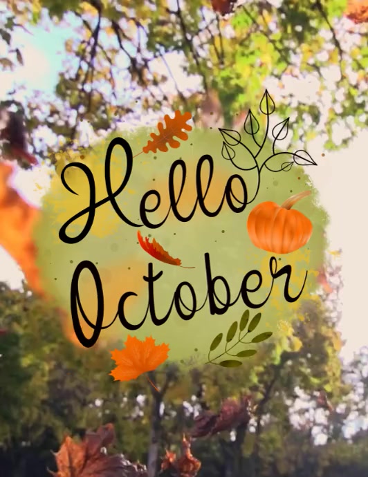 Fall October Templete October Template | PosterMyWall