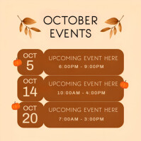 Jingga October Events Quadrato Template
