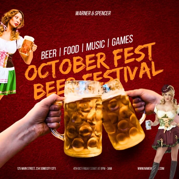 octoberfest Instagram Post template