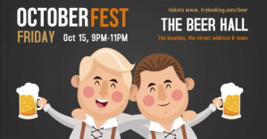 Black Oktoberfest Facebook Event Cover Template