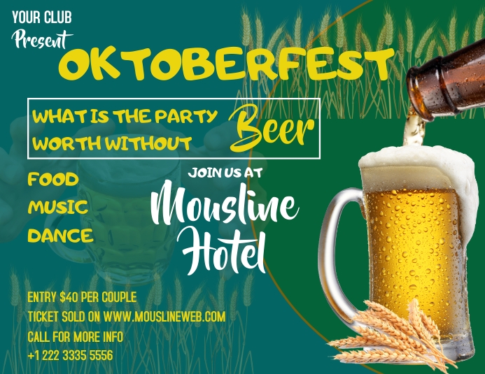 October Flyer'd OCTOBERFEST FLYER TEMPLATE | PosterMyWall