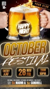 OctoberFest / Oktoberfest Beer Party Event Design Template