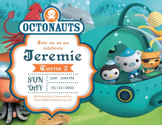 Octonauts Flyer (US Letter) template