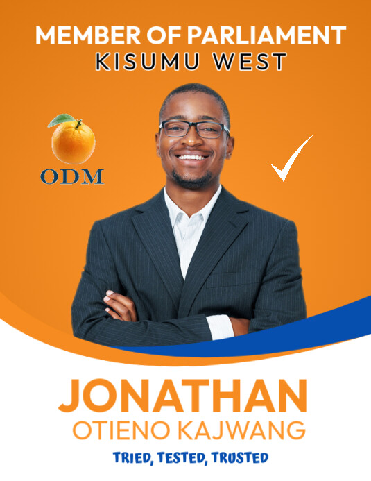 ODM election poster Folheto (US Letter) template