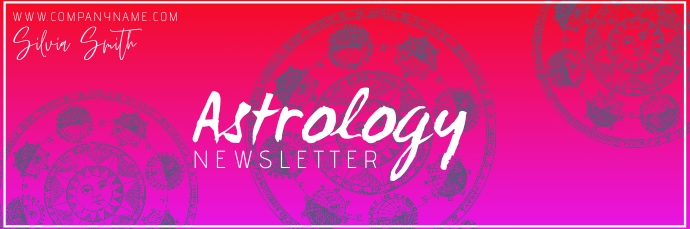 Newsletter Horoscope Examples of astrology course mail header newsl Template | PosterMyWall