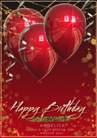 11.8K+ Free Templates for 'Red birthday' | PosterMyWall