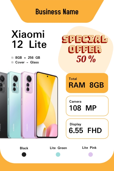 ofert special of phone Cartaz template
