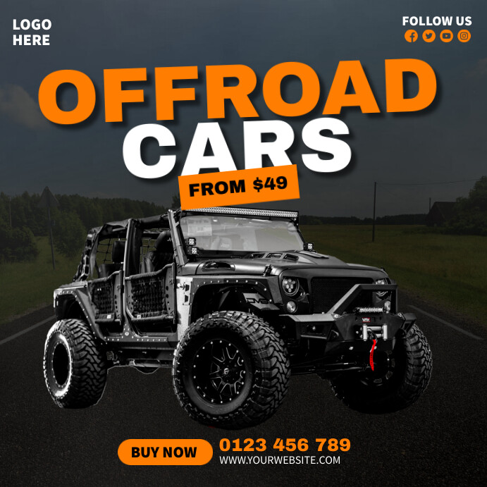 Off Road Car Template PosterMyWall