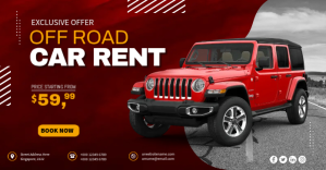 Off Road Car Rent ภาพที่แชร์บน Facebook template