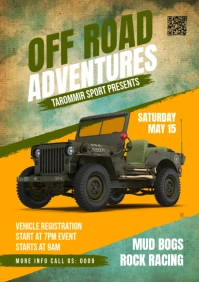 Off Road Flyer A3 template