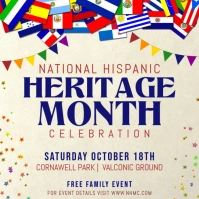 Off white Hispanic Heritage Month Instagram P template