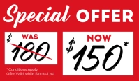Offer price tag for small business template
