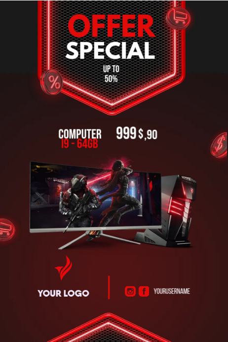 Offer Special Computer AD Template | PosterMyWall