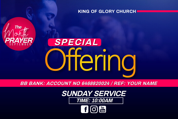 Copia de Offering flyer | PosterMyWall