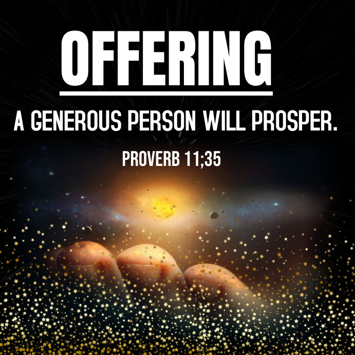 Offering giving post design template | PosterMyWall