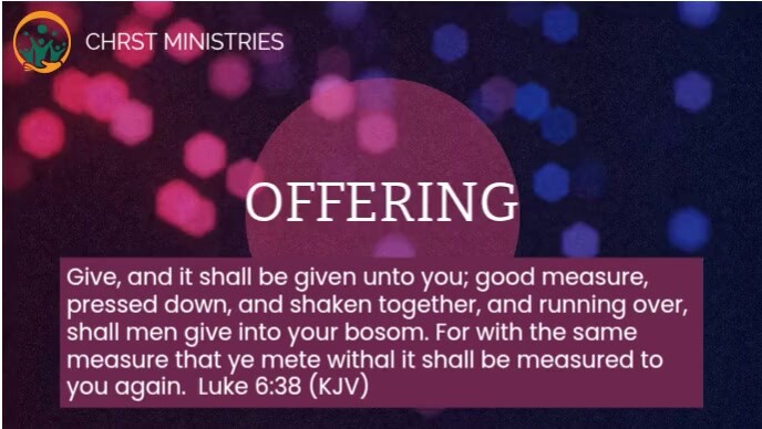 OFFERING VIDEO Templat | PosterMyWall