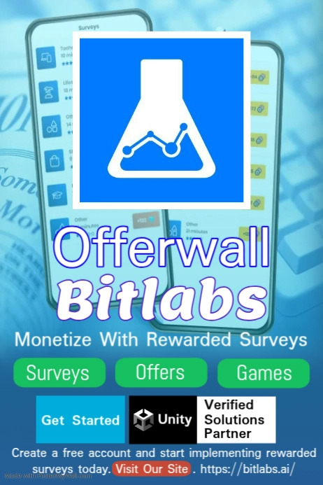 Offerwall Bitlabs Template | PosterMyWall