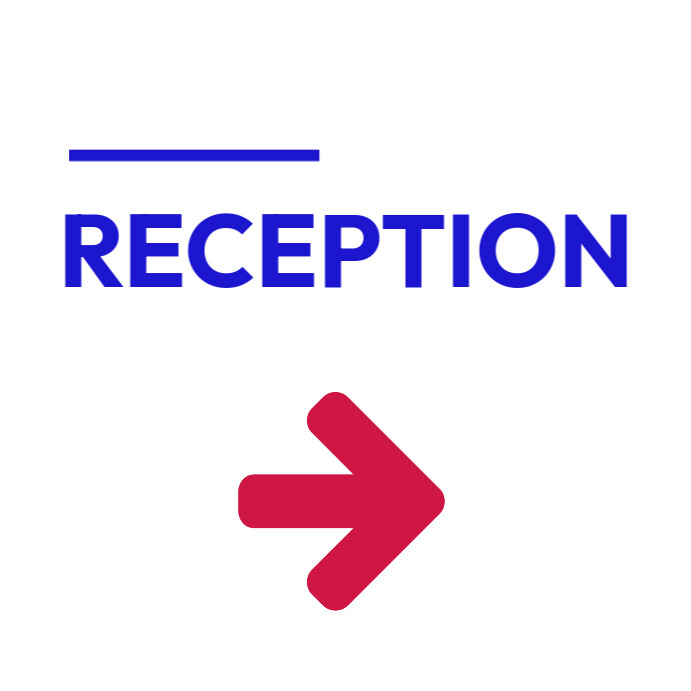 Copy of office building directions sign | PosterMyWall